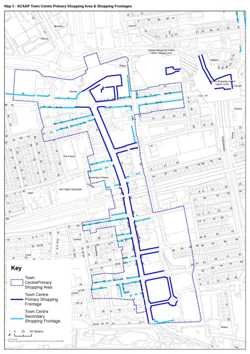 Map 3 - SCAAP Town Centre and Frontages